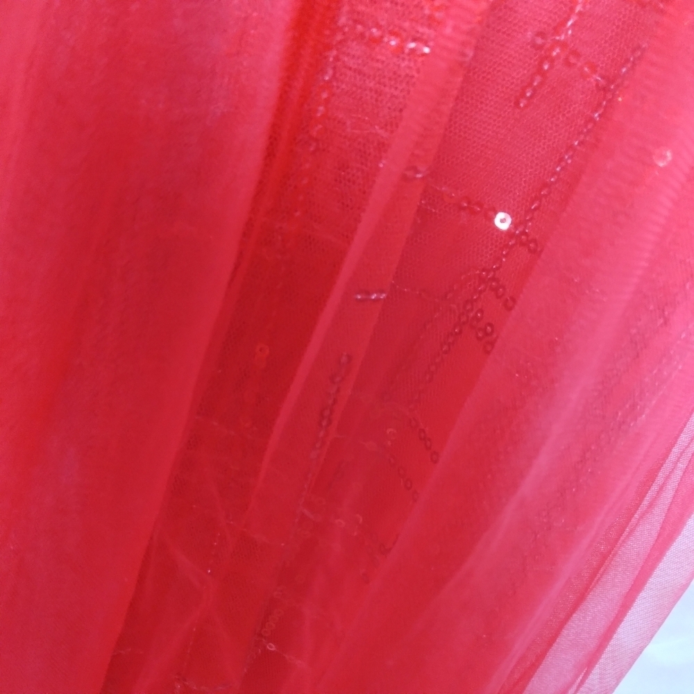 Giffniseti Size XL Long Formal Red dress - Picture 12 of 16